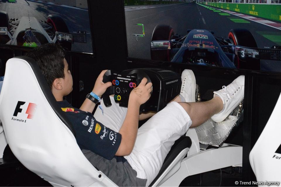 F1 Village entertainment zone in Baku as caught on camera