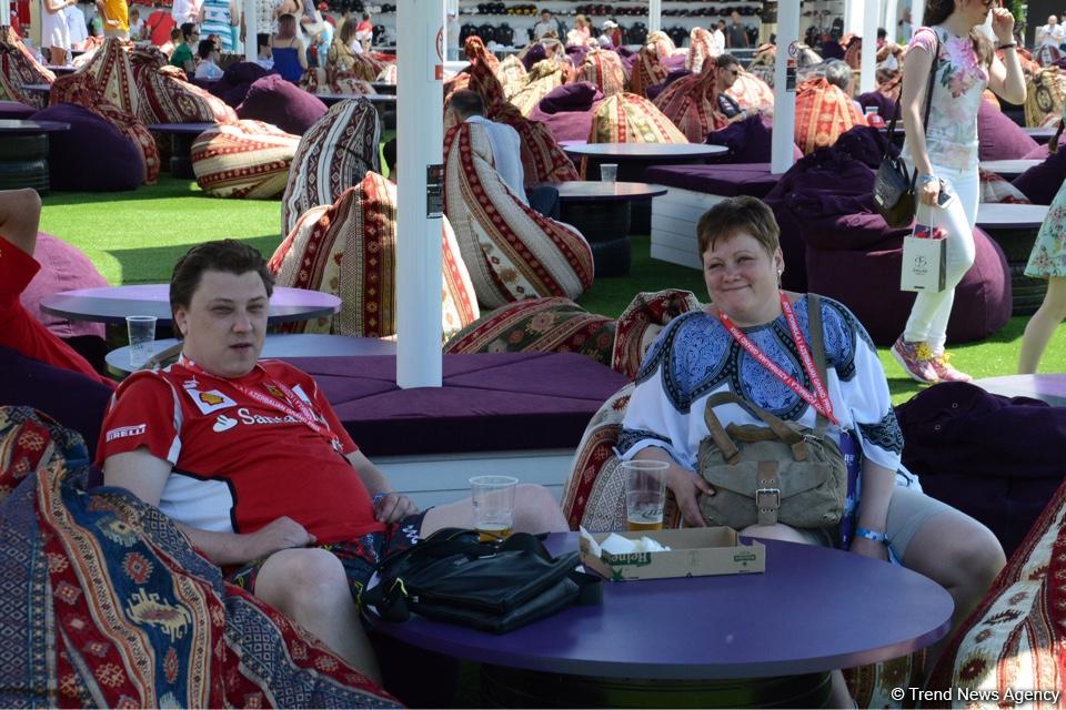 F1 Village entertainment zone in Baku as caught on camera