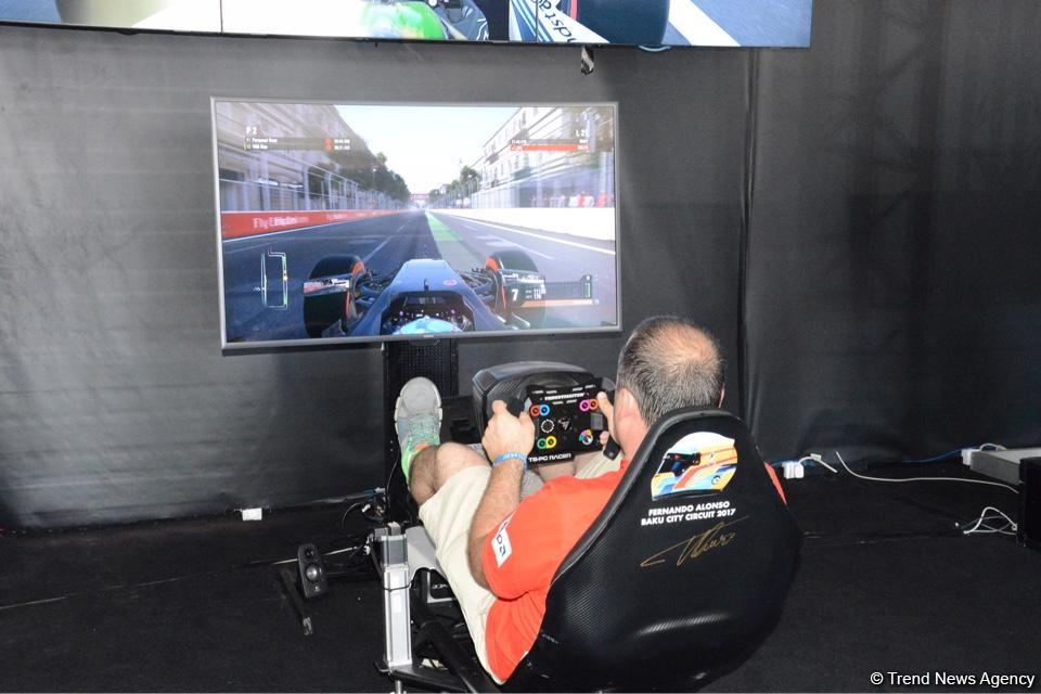 F1 Village entertainment zone in Baku as caught on camera