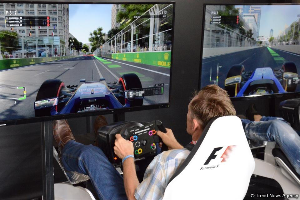 F1 Village entertainment zone in Baku as caught on camera