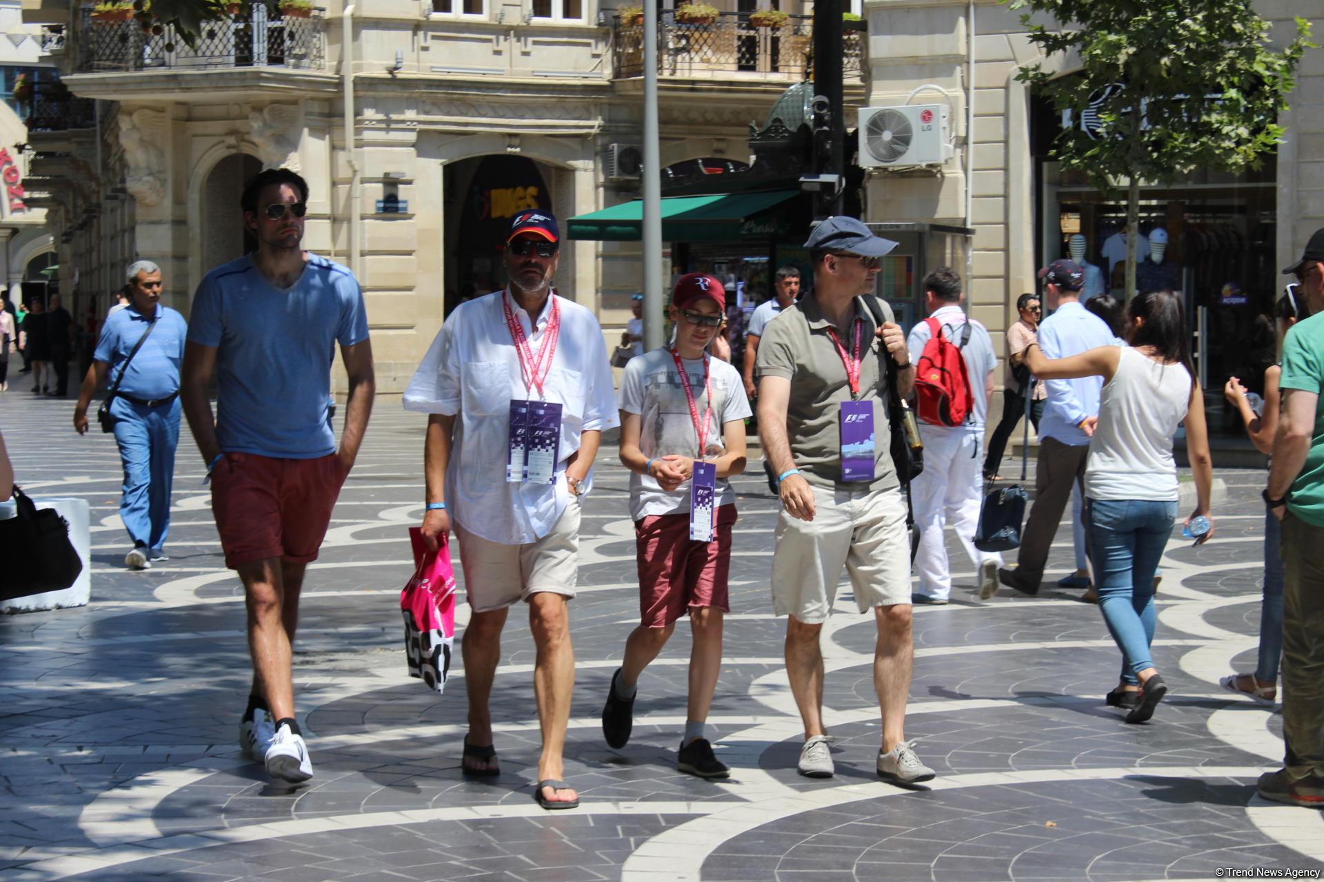 F1 Village entertainment zone in Baku as caught on camera