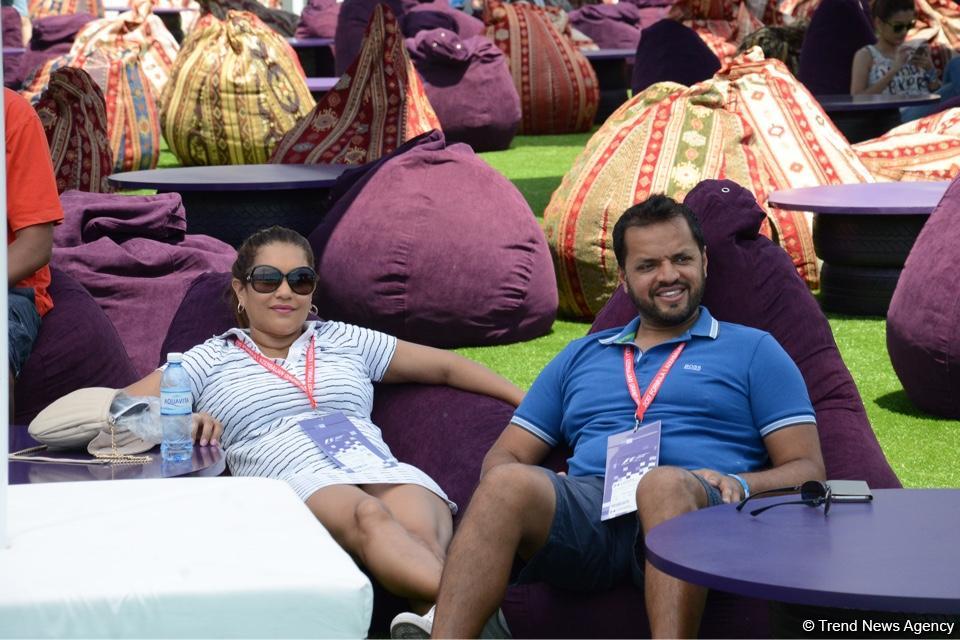 F1 Village entertainment zone in Baku as caught on camera