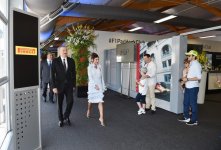 Ilham Aliyev and his spouse watch F1 Azerbaijan Grand Prix (PHOTO)