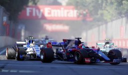 Ilham Aliyev and his spouse watch F1 Azerbaijan Grand Prix (PHOTO)