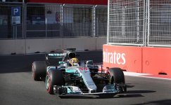 Ilham Aliyev and his spouse watch F1 Azerbaijan Grand Prix (PHOTO)