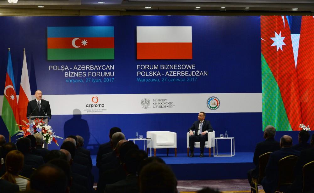 Azerbaijan-Poland business forum held in Warsaw (PHOTO)
