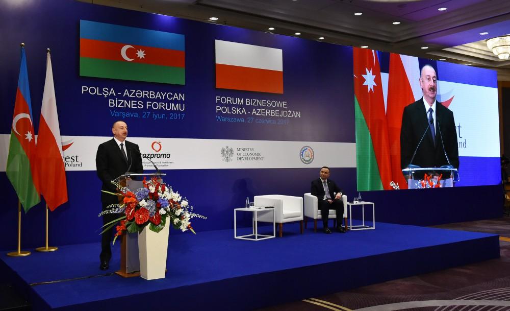 Azerbaijan-Poland business forum held in Warsaw (PHOTO)