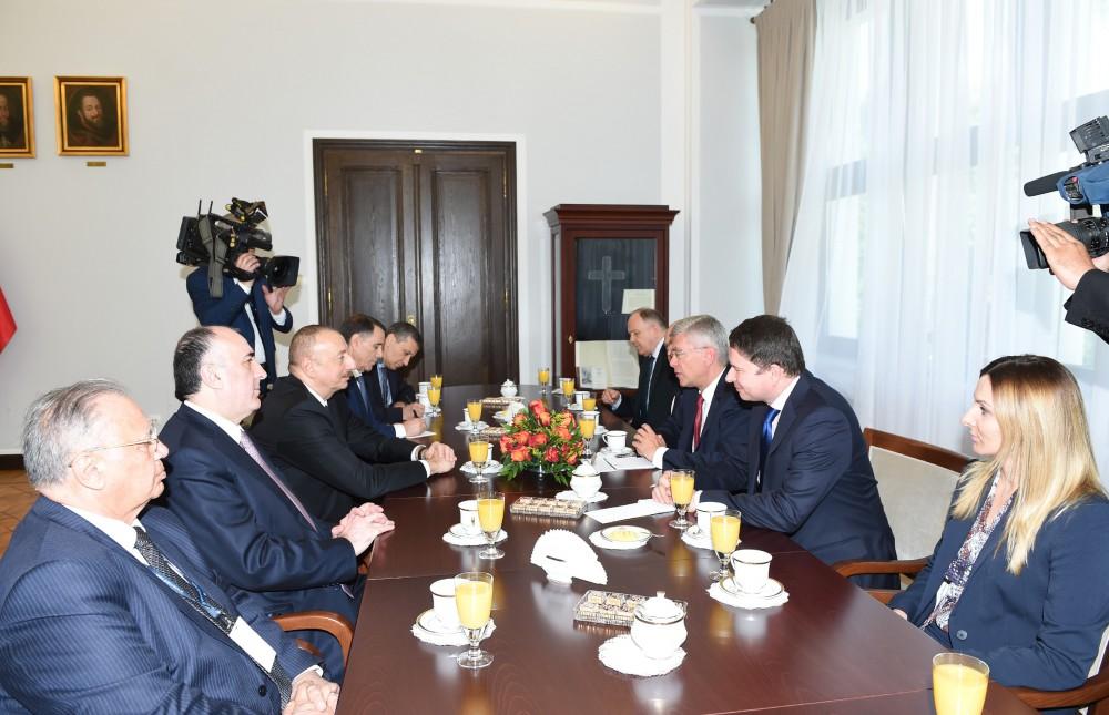President Aliyev met with Marshal of Polish Senate (PHOTO)