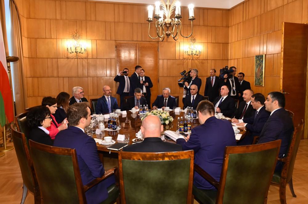 Ilham Aliyev meets Polish PM in Warsaw (PHOTO, UPDATE)