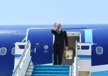 President Ilham Aliyev completes Turkey visit (PHOTO)