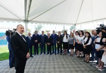 President Aliyev inaugurates drinking water supply project in Pirallahi (PHOTO)