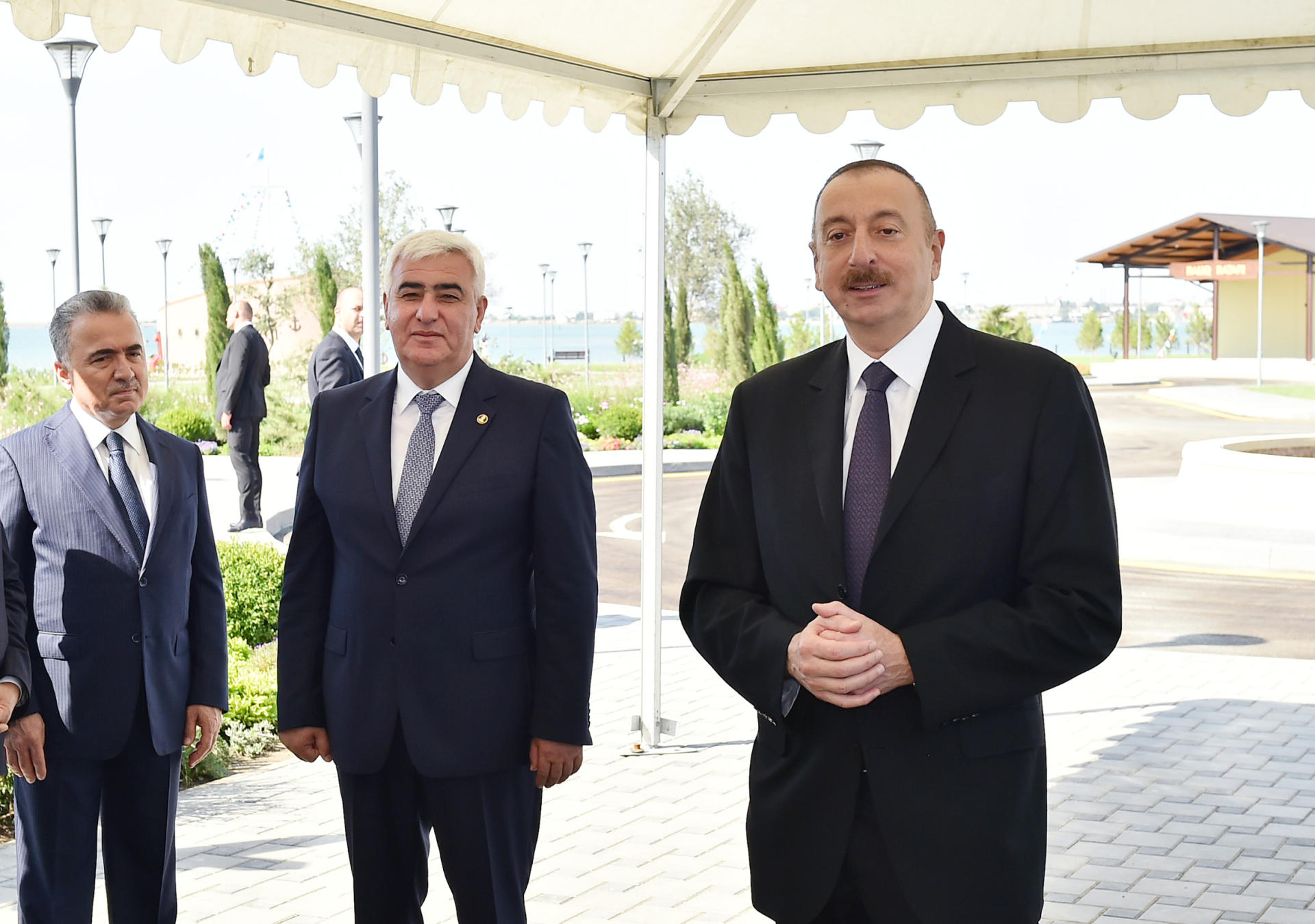 President Aliyev inaugurates drinking water supply project in Pirallahi (PHOTO)