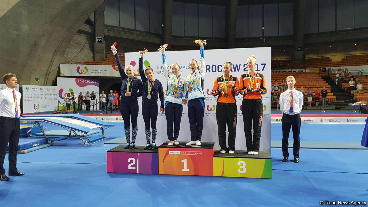 Azerbaijani gymnasts grab silver medal of 2017 World Games (PHOTO)