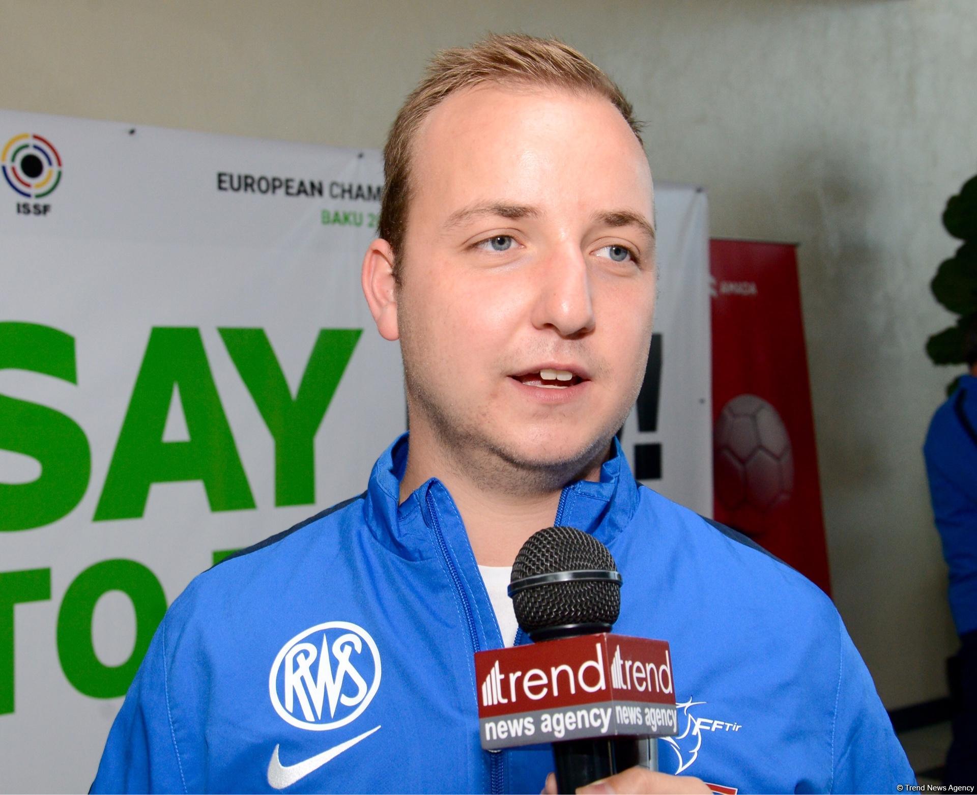 French shooter: All conditions created for European Championship in Azerbaijan