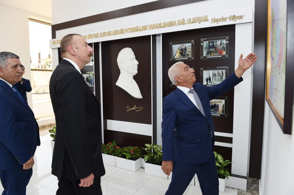 Ilham Aliyev launches Bahmatli electrical substation in Zagatala (PHOTO)
