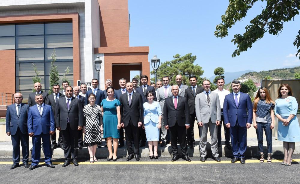 Ilham Aliyev inaugurates ABAD Center in Balakan (PHOTO)
