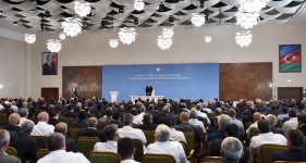 Ilham Aliyev chairs conference on development of sericulture, tobacco, hazelnut production in Gakh (PHOTO)