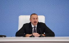 Ilham Aliyev chairs conference on development of sericulture, tobacco, hazelnut production in Gakh (PHOTO)