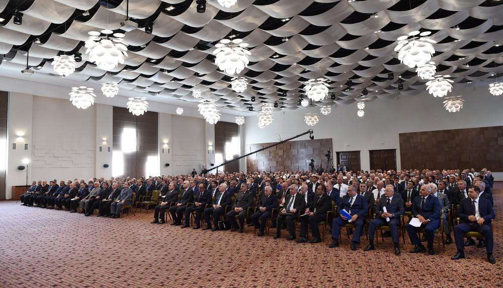 Ilham Aliyev chairs conference on development of sericulture, tobacco, hazelnut production in Gakh (PHOTO)