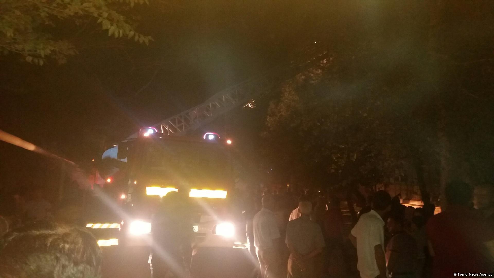 Fire in dormitory in Sumgayit, casualties reported (PHOTO)