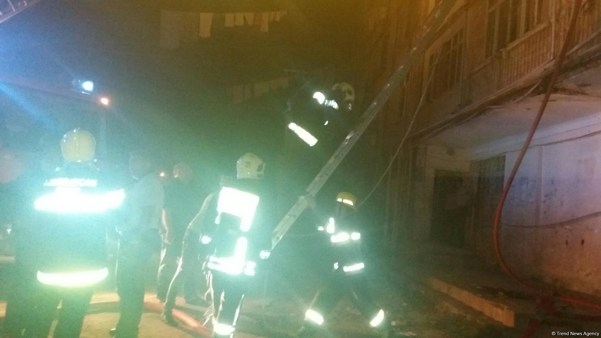 Fire in dormitory in Sumgayit, casualties reported (PHOTO)