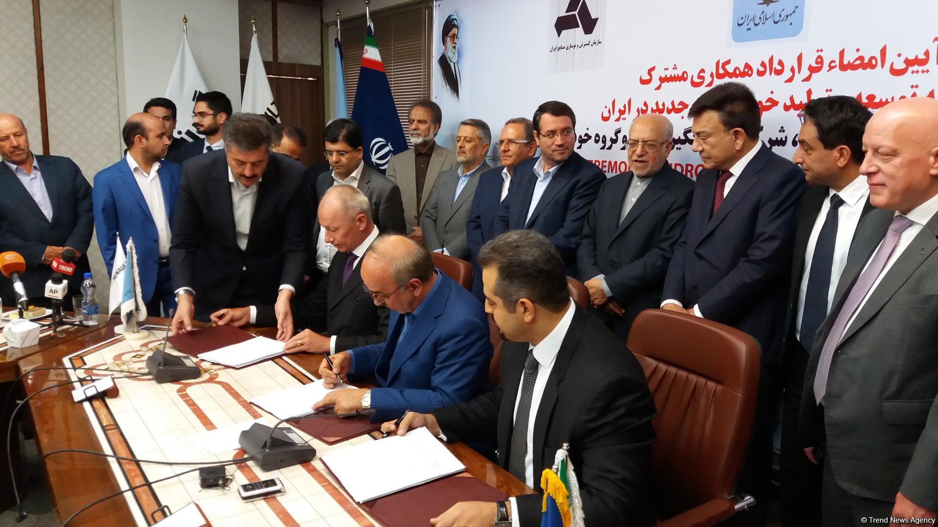 France’s Renault, Iran’s IDRO sign €660M agreement