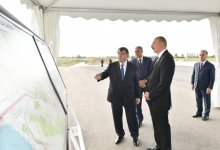 President Ilham Aliyev attends opening of Shamkir-Samukh-Goranboy main irrigation channel (PHOTO)