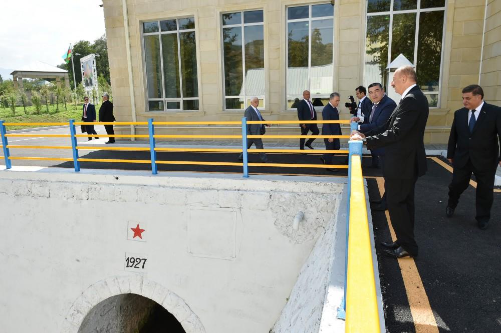 Ilham Aliyev launches Chichakli hydroelectric power station after overhaul (PHOTO)