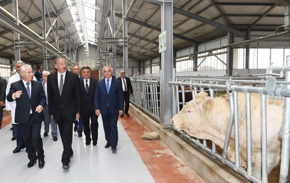 President Aliyev inaugurates Republican Artificial Insemination Center (PHOTO)