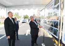 President Ilham Aliyev attends opening of Shamkir-Yeni Goycha-Dagh Jayir highway (PHOTO)