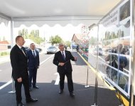 President Ilham Aliyev attends opening of Shamkir-Yeni Goycha-Dagh Jayir highway (PHOTO)