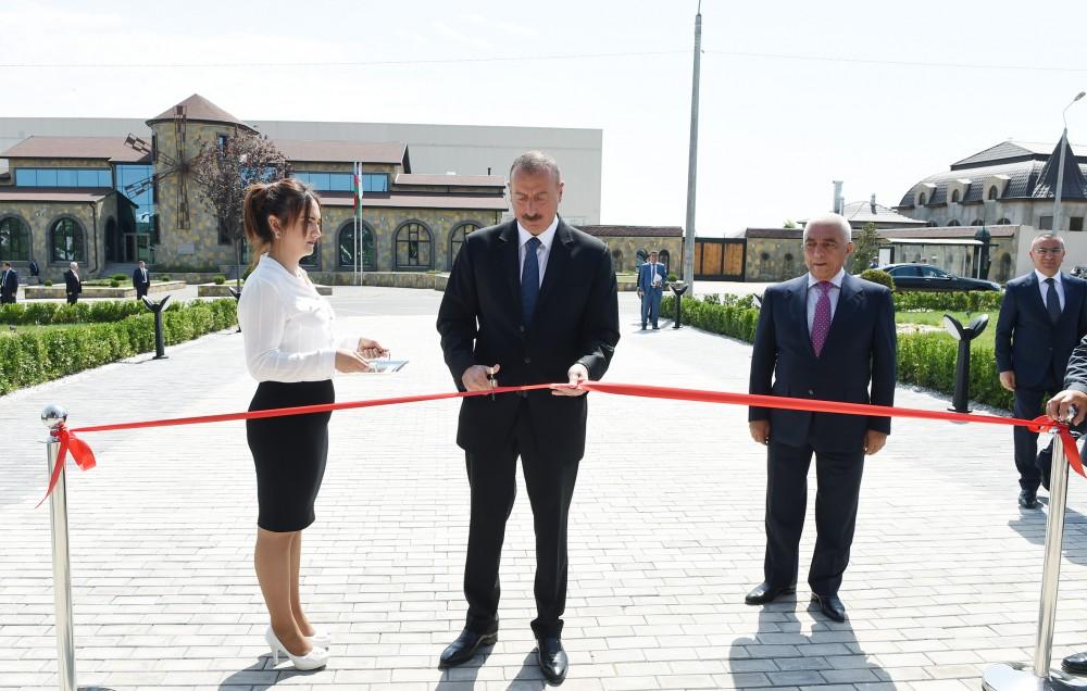 President Ilham Aliyev attends opening of Shamkir Automated Management, Control Center of “Azerishig” OJSC (PHOTO)