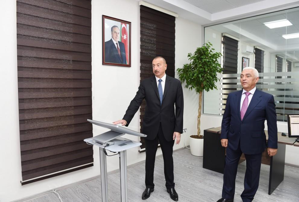 President Ilham Aliyev attends opening of Shamkir Automated Management, Control Center of “Azerishig” OJSC (PHOTO)