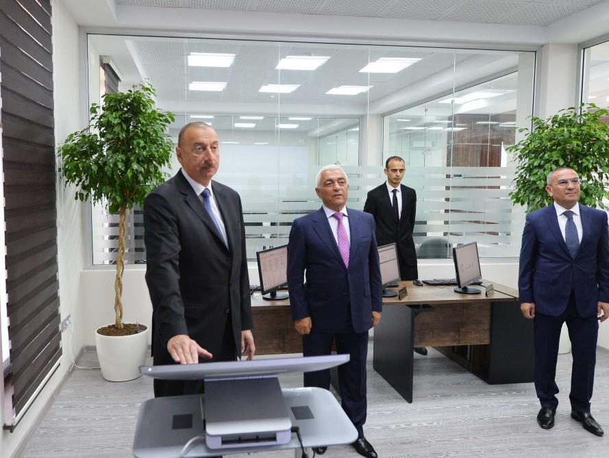President Ilham Aliyev attends opening of Shamkir Automated Management, Control Center of “Azerishig” OJSC (PHOTO)