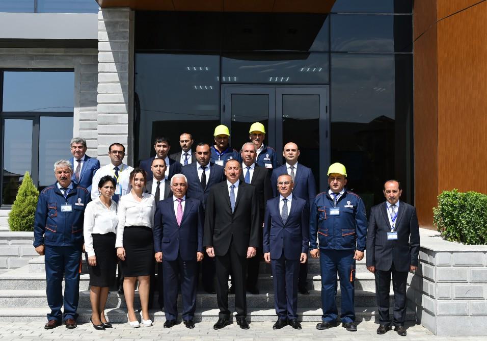 President Ilham Aliyev attends opening of Shamkir Automated Management, Control Center of “Azerishig” OJSC (PHOTO)