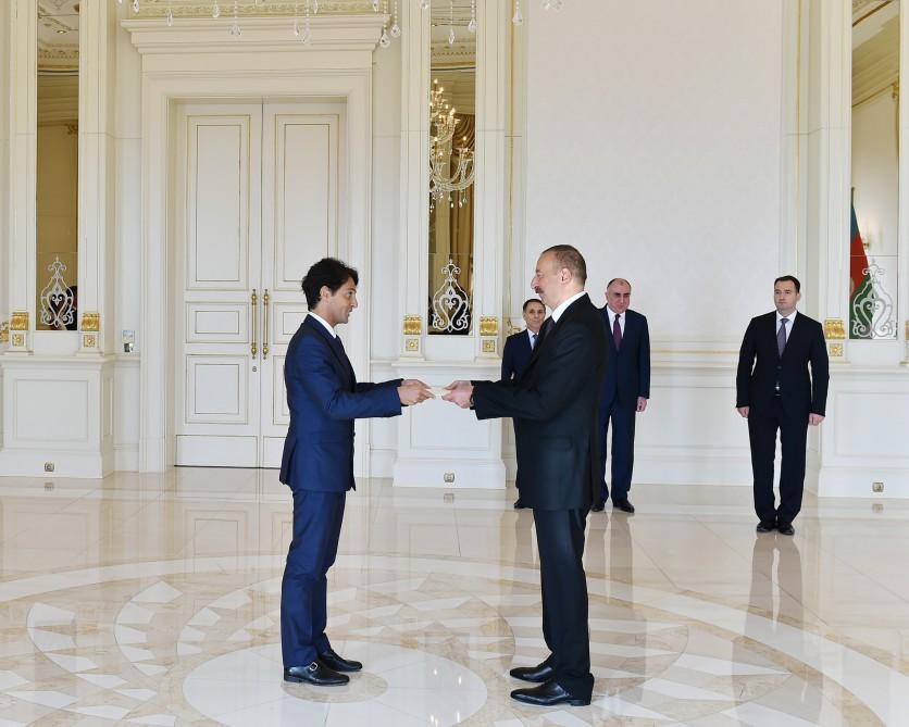 Ilham Aliyev receives credentials of new Italian ambassador (PHOTO)