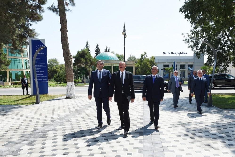 Ilham Aliyev views Jalilabad Telecom Network’s administrative & technological building (PHOTO)