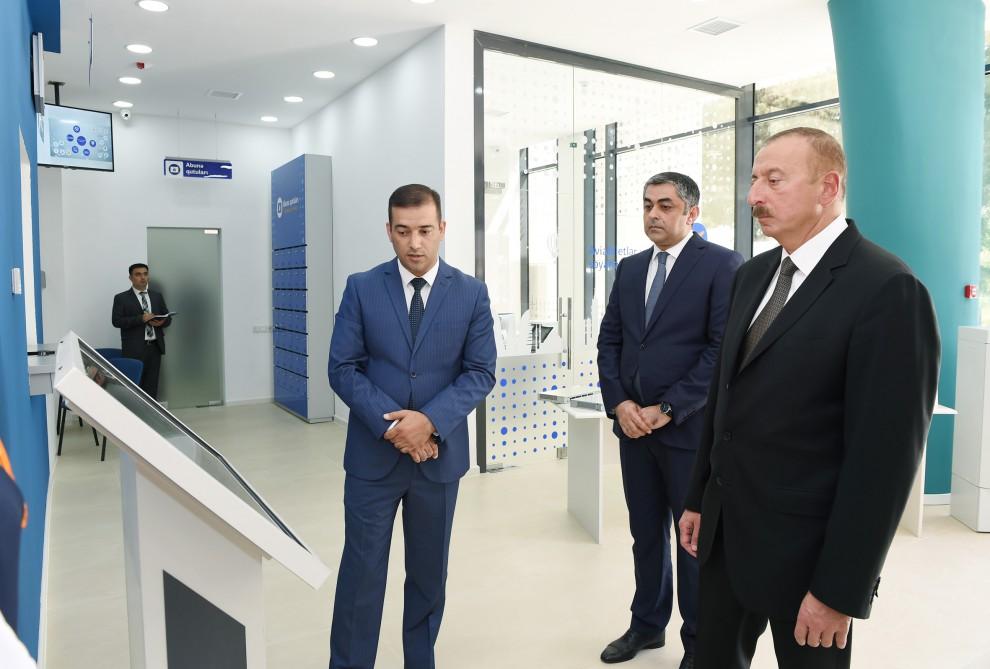 Ilham Aliyev views Jalilabad Telecom Network’s administrative & technological building (PHOTO)