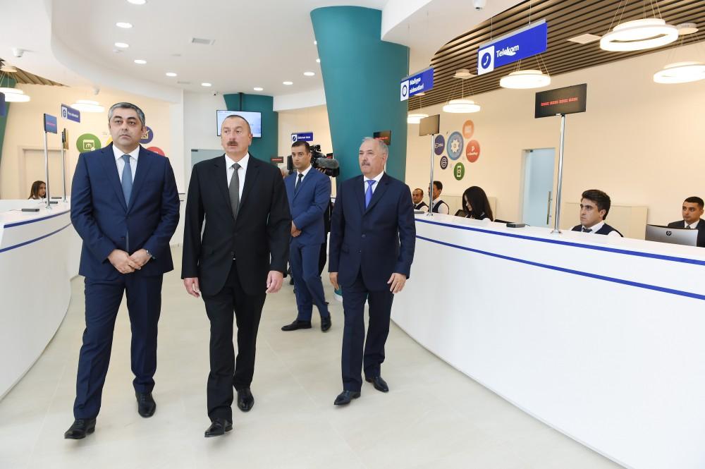 Ilham Aliyev views Jalilabad Telecom Network’s administrative & technological building (PHOTO)