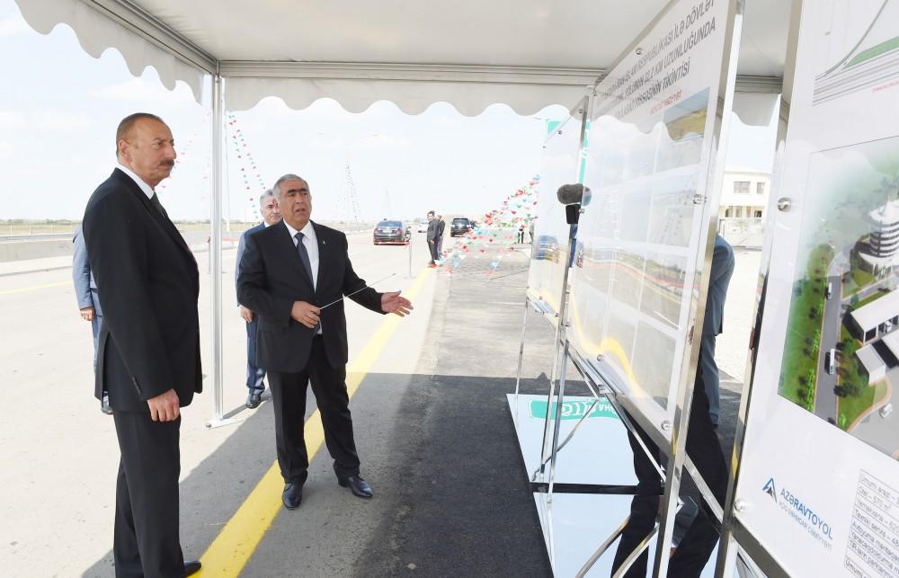 Ilham Aliyev opens Masalli-Jalilabad road after reconstruction (PHOTO)
