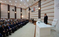 President Ilham Aliyev chairs republican conference on development of tea, rice and citrus fruits production in Lankaran (PHOTO)