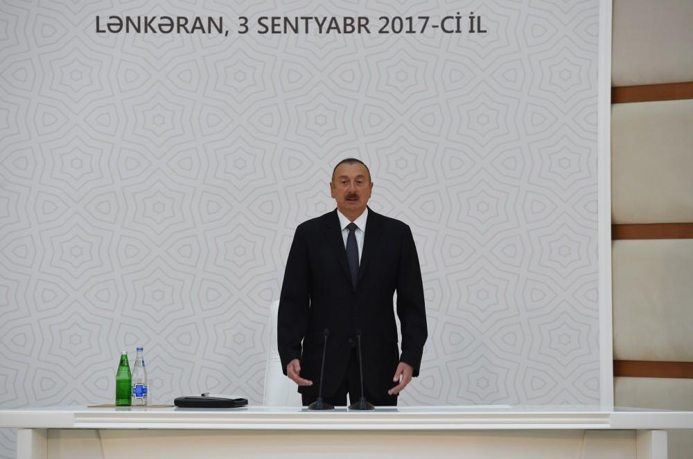 President Ilham Aliyev chairs republican conference on development of tea, rice and citrus fruits production in Lankaran (PHOTO)