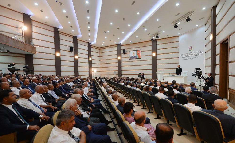 President Ilham Aliyev chairs republican conference on development of tea, rice and citrus fruits production in Lankaran (PHOTO)