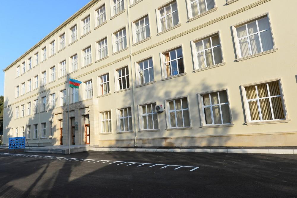 Ilham Aliyev observes school in Baku after major overhaul (PHOTO)