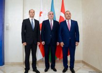 Azerbaijani, Turkish, Georgian FMs to sign 2 documents in Baku (PHOTO)