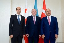 Azerbaijani, Turkish, Georgian FMs to sign 2 documents in Baku (PHOTO)