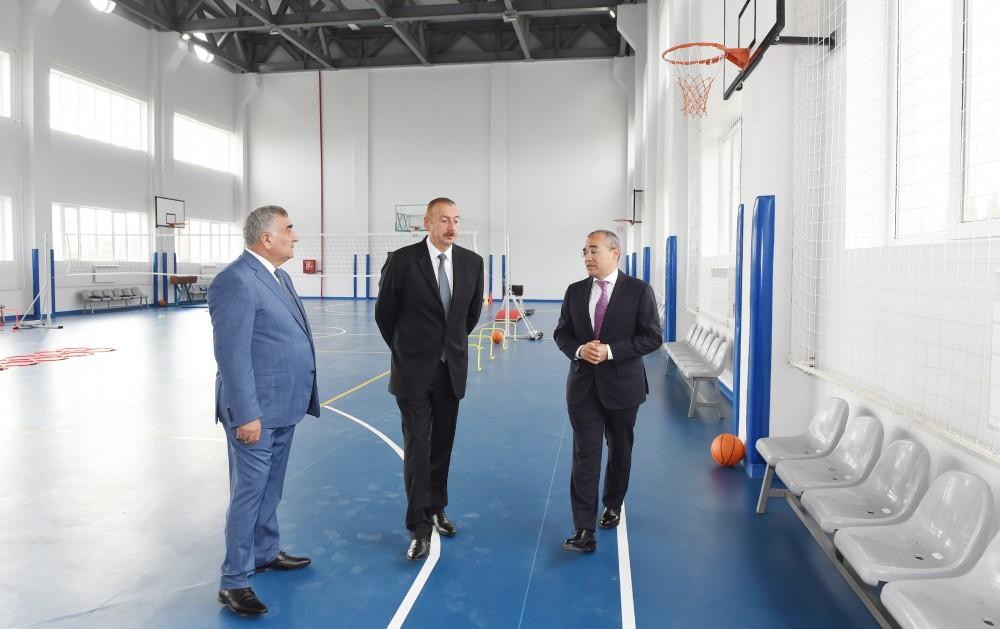 Ilham Aliyev attends opening of Zugulba training and sports base (PHOTO)