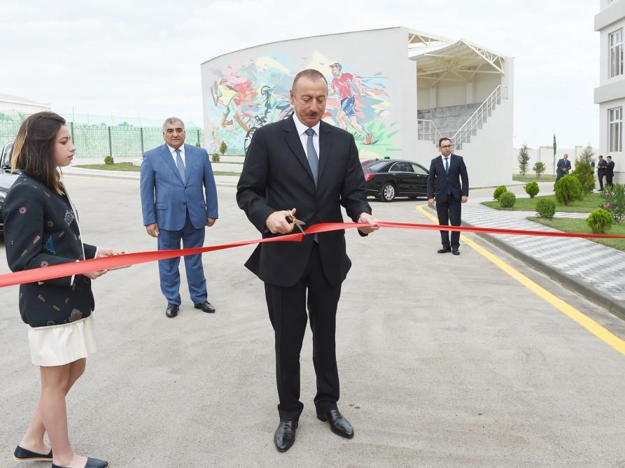 Ilham Aliyev attends opening of Zugulba training and sports base (PHOTO)