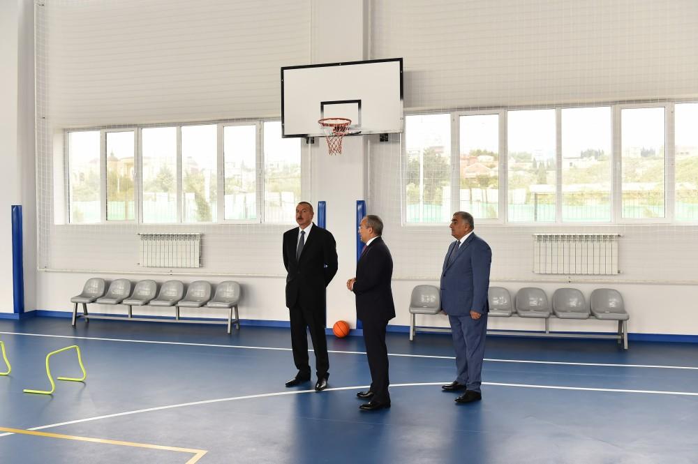 Ilham Aliyev attends opening of Zugulba training and sports base (PHOTO)