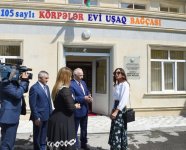 First VP Mehriban Aliyeva views renovated nursery-kindergarten in Baku